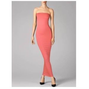 NWT WOLFORD FATAL TUBE DRESS in MID CORAL